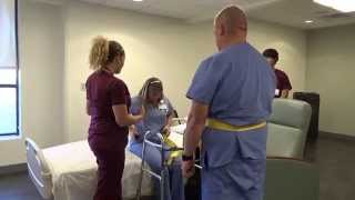 Physical Therapy Transfer Training  How To Transfer From Wheelchair To Bed [upl. by Nbi]