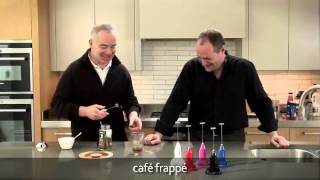 How to make a frappé coffee using an aerolatte milk frother [upl. by Nwahsyd508]