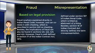 What is Difference Between Fraud amp Misrepresentation [upl. by Heringer139]