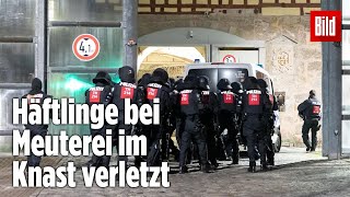 Gefängnismeuterei Polizei stürmt Knast in Thüringen  JVA Untermaßfeld [upl. by Nocaj]